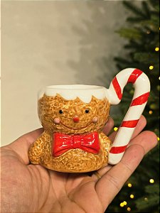 CANECA BONECO GINGER COM ALÇA CANDY CANNE 10CM
