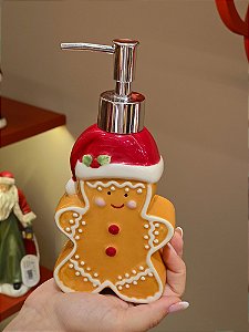 PORTA SABONETE LIQUIDO BONECO GINGER 20CM - PRÉ VENDA 2026