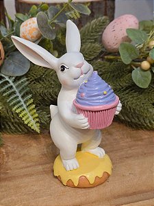 COELHO COM CUPCAKE 17CM