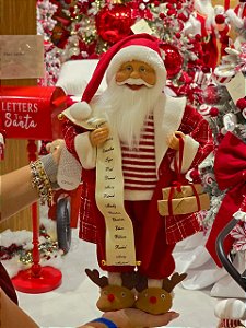 PAPAI NOEL EM PÉ COLEÇÃO CANDY 46CM - PRÉ VENDA 2026
