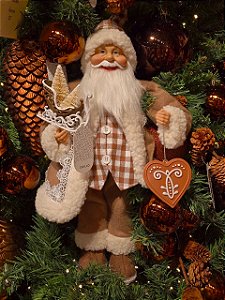 PAPAI NOEL EM PÉ COLEÇÃO GINGER 46CM - PRÉ VENDA 2026