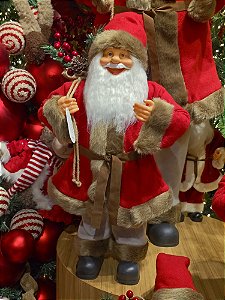 PAPAI NOEL EM PÉ TRADICIONAL VERMELHO 60CM - PRÉ VENDA 2026