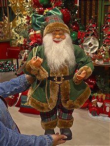 PAPAI NOEL EM PÉ TRADICIONAL VERDE 60CM - PRÉ VENDA 2026