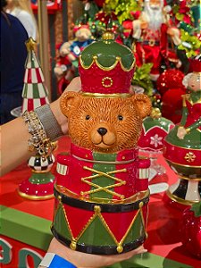 POTE DE CERÂMICA EM FORMATO DE URSO 29CM - PRÉ VENDA 2026