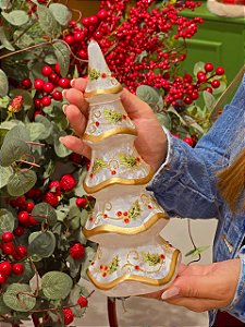 ÁRVORE DE VIDRO BERRY COM LED 24CM - PRÉ VENDA 2026