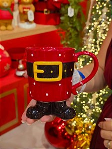 CANECA COM PE CINTO DO NOEL 14CM - PRÉ VENDA 2026