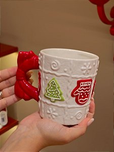 CANECA EM CERÂMICA BISCOITOS 11CM - PRÉ VENDA 2026