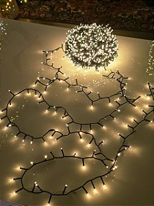 PISCA FESTÃO STROBO 1600 LEDS 50 METROS WARM BIVOLT USO INTERNO E EXTERNO