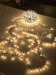 PISCA FESTÃO STROBO 1000 LEDS 20 METROS WARM BIVOLT USO INTERNO E EXTERNO