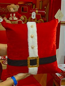 CAPA PARA ALMOFADA CINTO DO NOEL VELUDO 42CM - PRÉ VENDA 2026