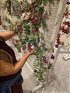 FESTÃO ARAMADO EUCALIPTO COM BERRY 1,70CM - PRÉ VENDA 2026