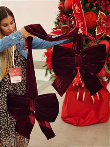 ESCAPULÁRIO DE PORTA VELUDO BORDO 2,10X36CM G - PRÉ VENDA 2026