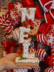 PLACA NOEL BISCOITOS 23,4CM - PRÉ VENDA 2026