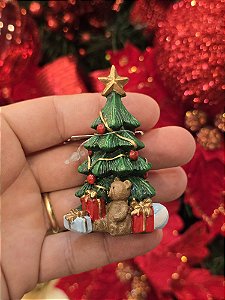 MINI ÁRVORE NATALINA EM RESINA 7,3CM - PRÉ VENDA 2026