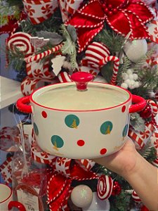 PANELA DECORATIVA NATALINA COM ENFEITES - PRÉ VENDA 2026