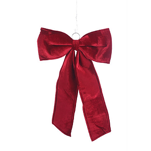LAÇO VELUDO VERMELHO VOLUMOSO 50X80CM - PRÉ VENDA 2026