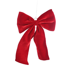 LAÇO VELUDO VERMELHO VOLUMOSO 60X95CM - PRÉ VENDA 2026