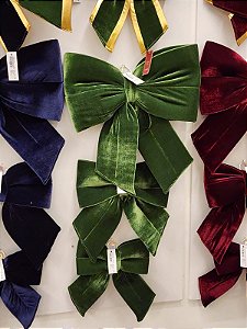 LAÇO VELUDO VERDE NATAL G - PRÉ VENDA 2026