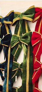 LAÇO VELUDO VERDE JADE PASSAMA OURO G - PRÉ VENDA 2026