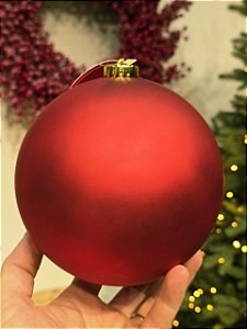 BOLA TRADICIONAL VERMELHA FOSCA 15CM