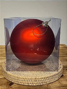BOLA TRADICIONAL VERMELHA FOSCA 15CM - PRÉ VENDA 2026