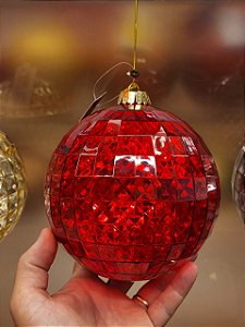 BOLA VERMELHA LOSANGO 15CM - PRÉ VENDA 2026