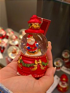 GLOBO DE NEVE VERMELHO COM PAPAI NOEL - PRÉ VENDA 2026