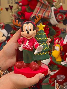 MICKEY COM SUETER E ÁRVORE DE NATAL 17CM - PRÉ VENDA 2026