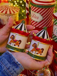 SALEIRO E PIMENTEIRO CARROSSEL 9CM - PRÉ VENDA 2026