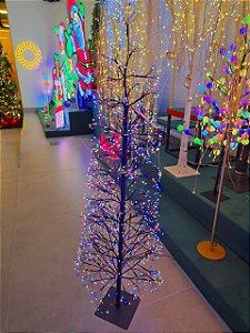 ÁRVORE FIO DE FADA COLORIDO 800 LEDS 8 FUNÇÕES 80CM - PRÉ VENDA 2026