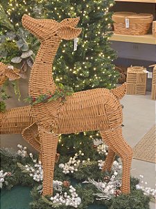 RENA EM PÉ COM GUIRLANDA 1,10X50X20CM - PRÉ VENDA 2026