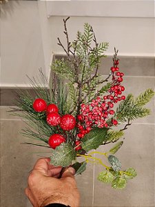 GALHO DECORATIVO BERRY 42CM - PRÉ VENDA 2026