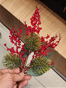 GALHO DECORATIVO MICRO BERRY 40CM - PRÉ VENDA 2026