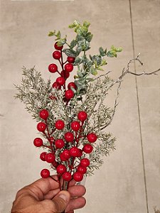 GALHO DECORATIVO BERRY 58CM - PRÉ VENDA 2026