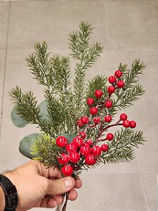 GALHO DECORATIVO BERRY 45CM - PRÉ VENDA 2026