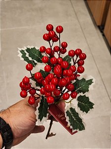 GALHO DECORATIVO BERRY 33CM - PRÉ VENDA 2026