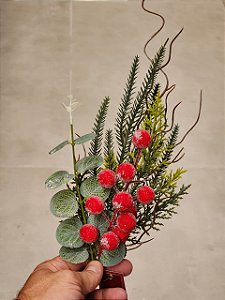 GALHO DECORATIVO BERRY 42CM - PRÉ VENDA 2026