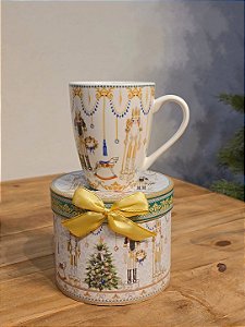 CANECA QUEBRA NOZES 340ML 10,5CM COM CAIXA DE PRESENTE