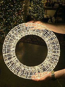 ARO GUIRLANDA DE LED ARAMADO 50CM 1000 LEDS WARM USO INTERNO E EXTERNO BIVOLT