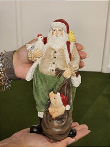 PAPAI NOEL FAZENDEIRO COM ANIMAIS 23CM - PRÉ VENDA 2026