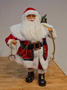 PAPAI NOEL VERMELHO E BRANCO 45CM