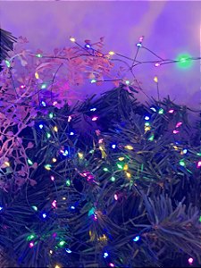 PISCA FIO DE FADA 400 LEDS COLORIDO COM STROBO 4 METROS BIVOLT - PRÉ VENDA 2026