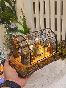 CENÁRIO VILA NATALINA PRESÉPIO COM MOVIMENTO 23CM - PRÉ VENDA 2026