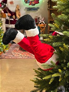 PERNA DO PAPAI NOEL COM MOVIMENTO 35CM