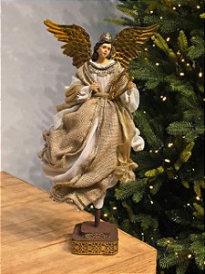 ANJO LUXO LINHA SACRA BEGE 30CM