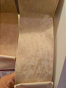 FITA ARAMADA VELUDO OFF WHITE 10CM - PRÉ VENDA 2026
