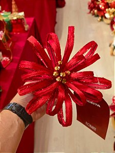 FLOR BICO DE PAPAGAIO VERMELHA 46CM - PRÉ VENDA 2026