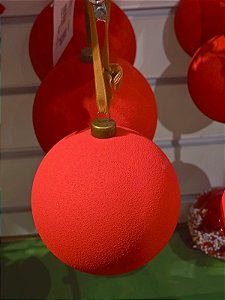 BOLA CAMURÇA VERMELHA 10CM COM 3 UNIDADES - PRÉ VENDA 2026