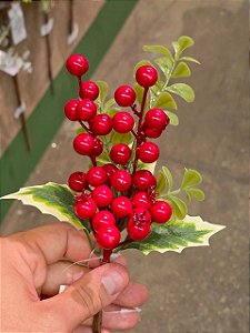 GALHO PICK DECORATIVO BERRY 23CM - PRÉ VENDA 2026