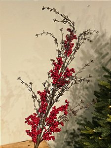 GALHO DECORATIVO BERRY BRILHO 90CM